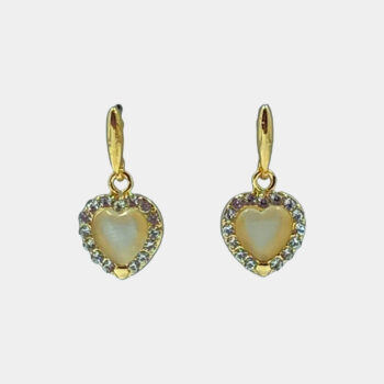 Beautiful Heart Drop Earring Korean Design for Women & Girls