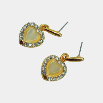 Beautiful Heart Drop Earring Korean Design for Women & Girls