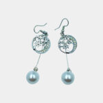Korean Nature Tassel Pearl Drop Earrings for Women & Girls