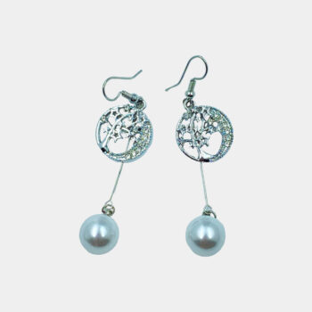Korean Nature Tassel Pearl Drop Earrings for Women & Girls