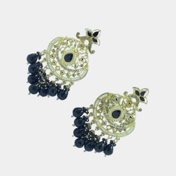 MilePearl Kundan Pearl Drop Earrings for Women & Girls