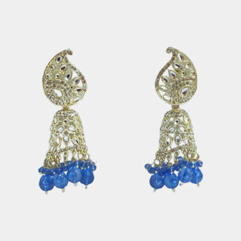MilePearl Kundan Pearl Earrings with Maangtika for Women & Girls