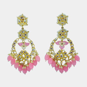 Ethnic Wedding & Festive Wear Kundan Chaandbali Earrings for Women & Girls