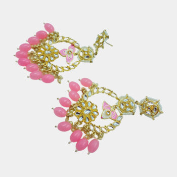 Ethnic Wedding & Festive Wear Kundan Chaandbali Earrings for Women & Girls