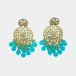 MilePearl Kundan Chaandbali Earrings for Women & Girls