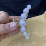 Elegant White Faux Pearl Decor Strong Hold Hair Claw Clips