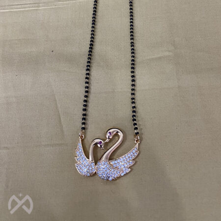 swan-style-rose-gold-plated-mangalsutra-1