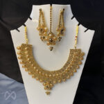 Traditional Jewellery Gold Plated Choker Necklace for Girls