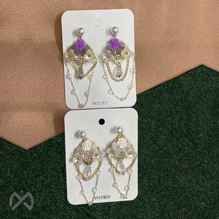 Zerong Crystal Drop Earrings and Accessory for Women and Girls